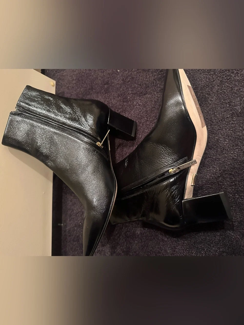 Tamara Mellon Leather Pointed Toe Ankle Boots 37.5 US7.5 NEW $595